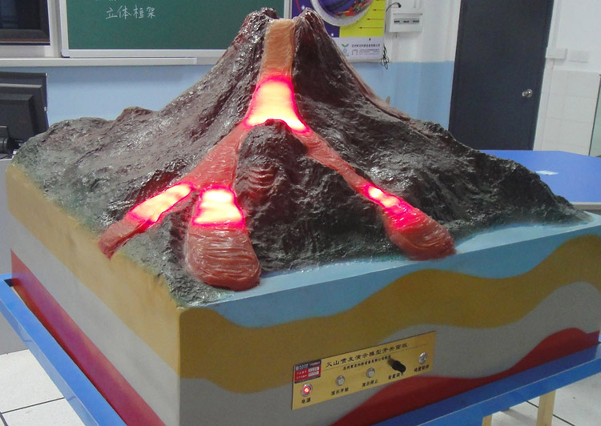 盐池动感影院火山喷发模拟