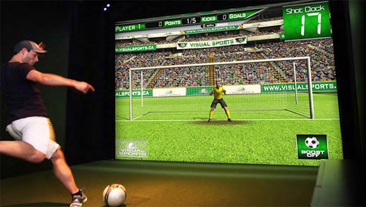 动感影院虚拟足球体验